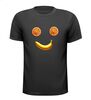smile gezicht sinaasappel banaan fruitmonster T-shirt