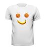 foto 13 smile gezicht sinaasappel banaan fruitmonster T-shirt