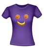 foto 4 smile gezicht sinaasappel banaan fruitmonster T-shirt