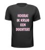 foto 3 T-shirt hoera ik krijg een dochter! geboorte gezinsuitbreiding meisje