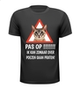 T-shirt katten poezen pas op ik kan zomaar over poezen gaan praten! grappig
