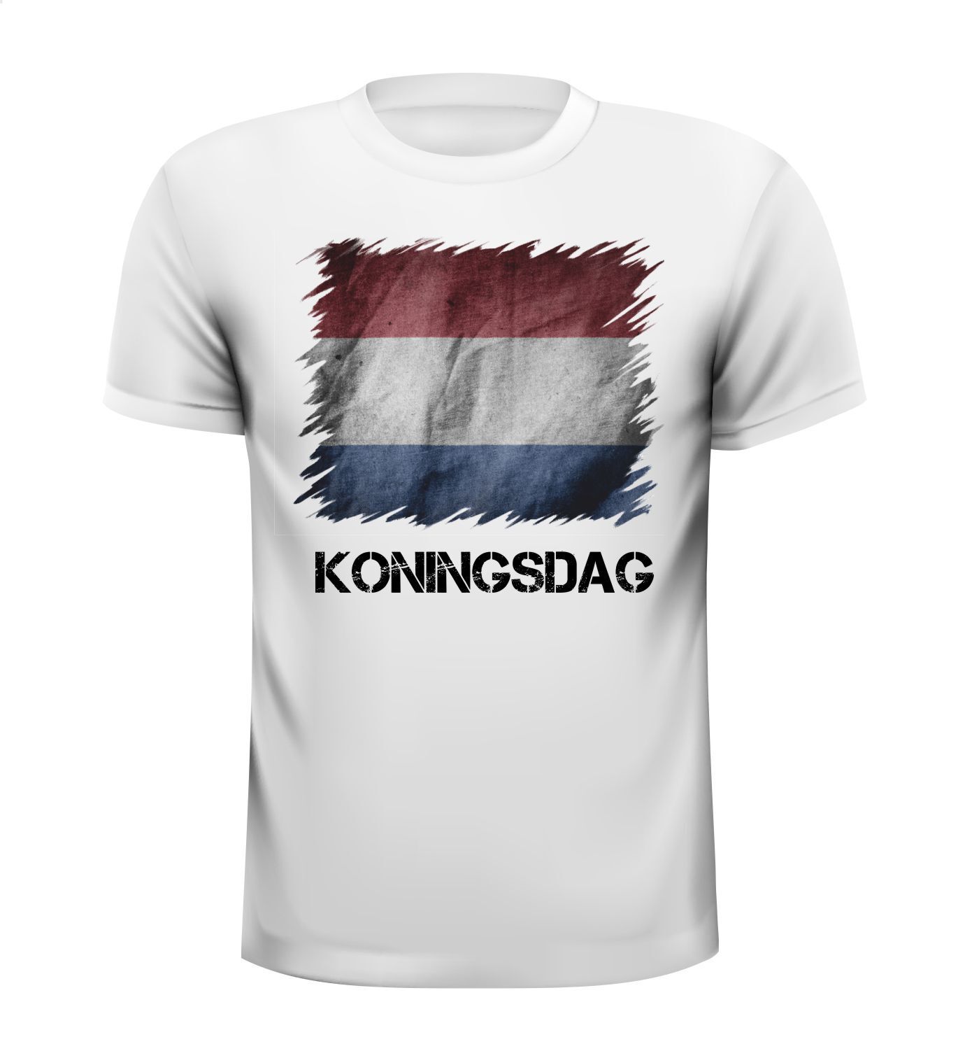 Vintage T-shirt koningsdag Nederlandse vlag 