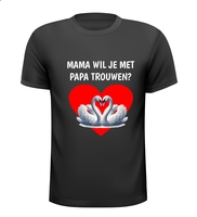 Zullen we gaan trouwen huwelijksaanzoek T-shirt Zullen we gaan trouwen huwelijksaanzoek T-shirt