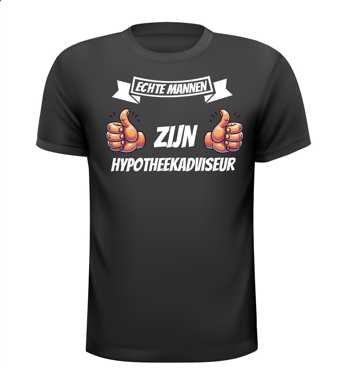 Echte mannen zijn hypotheekadviseur T-shirt grappig