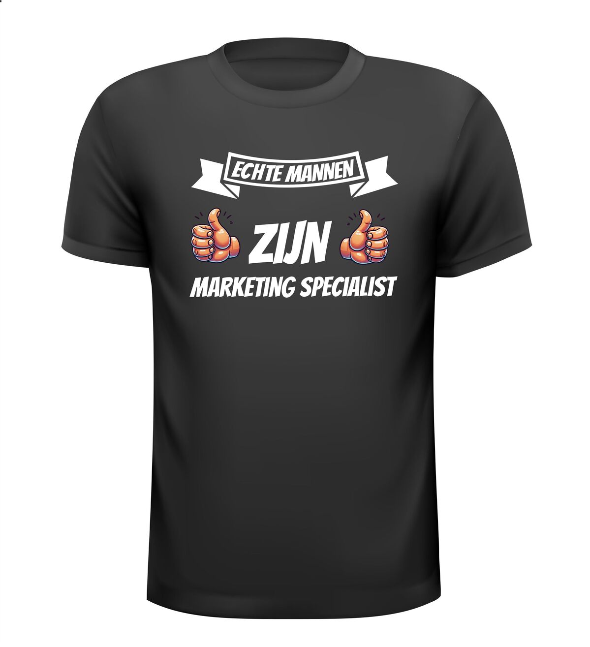 Echte mannen zijn marketing specialist T-shirt