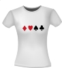 foto 2 kaartspel Diamanten Hart t-shirt koning harten