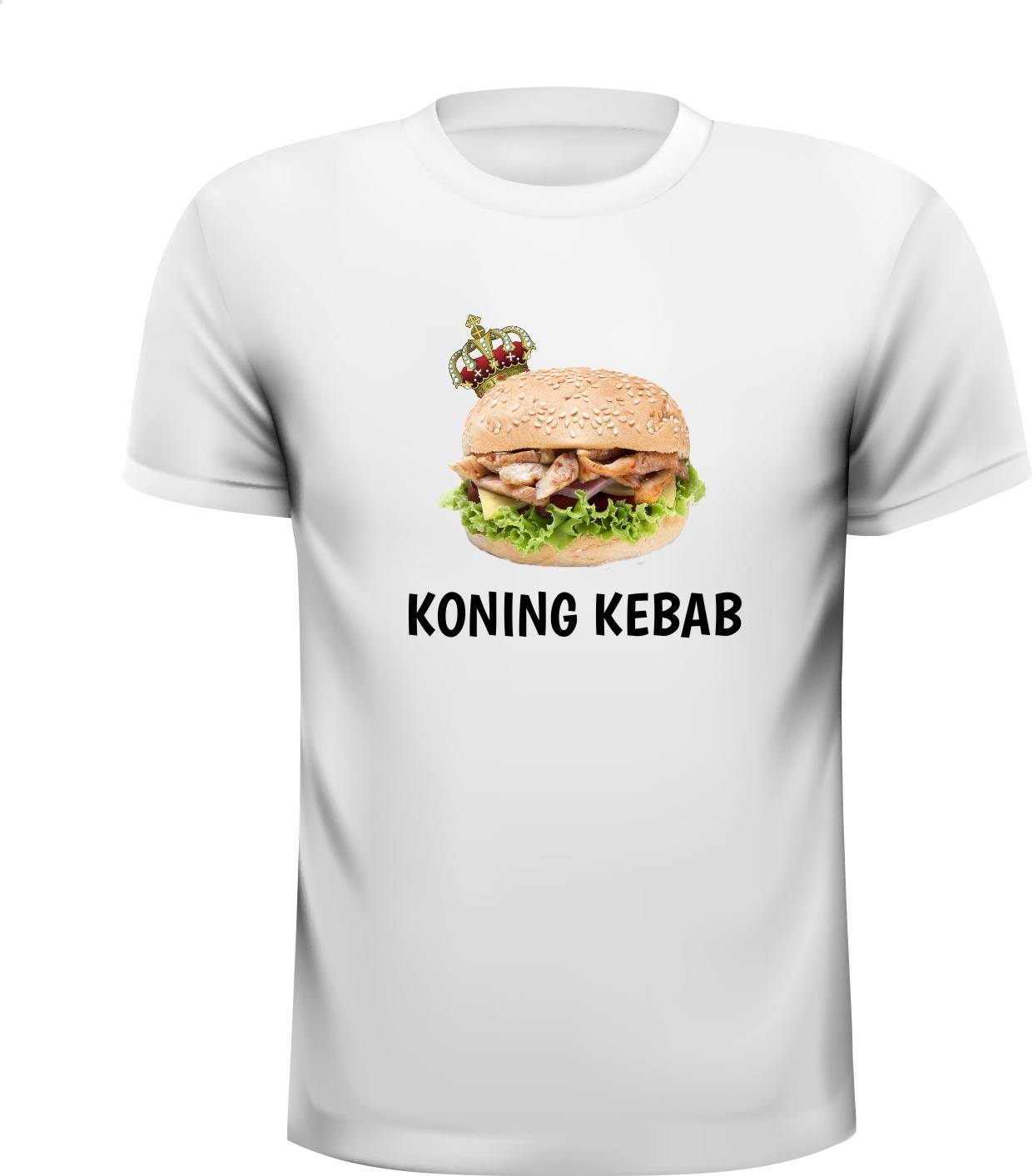 Koning kebab T-shirt fastfood grappig