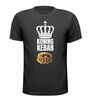 Koning kebab T-shirt fastfood grappig