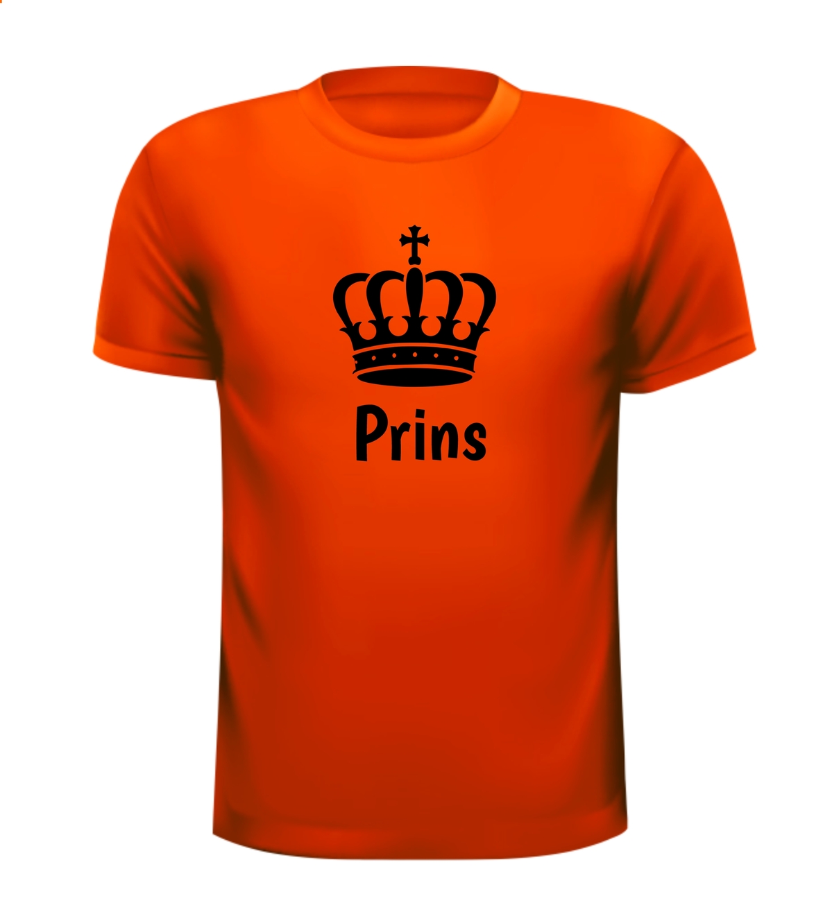 Koningsdag prins T-shirt vrolijk oranje