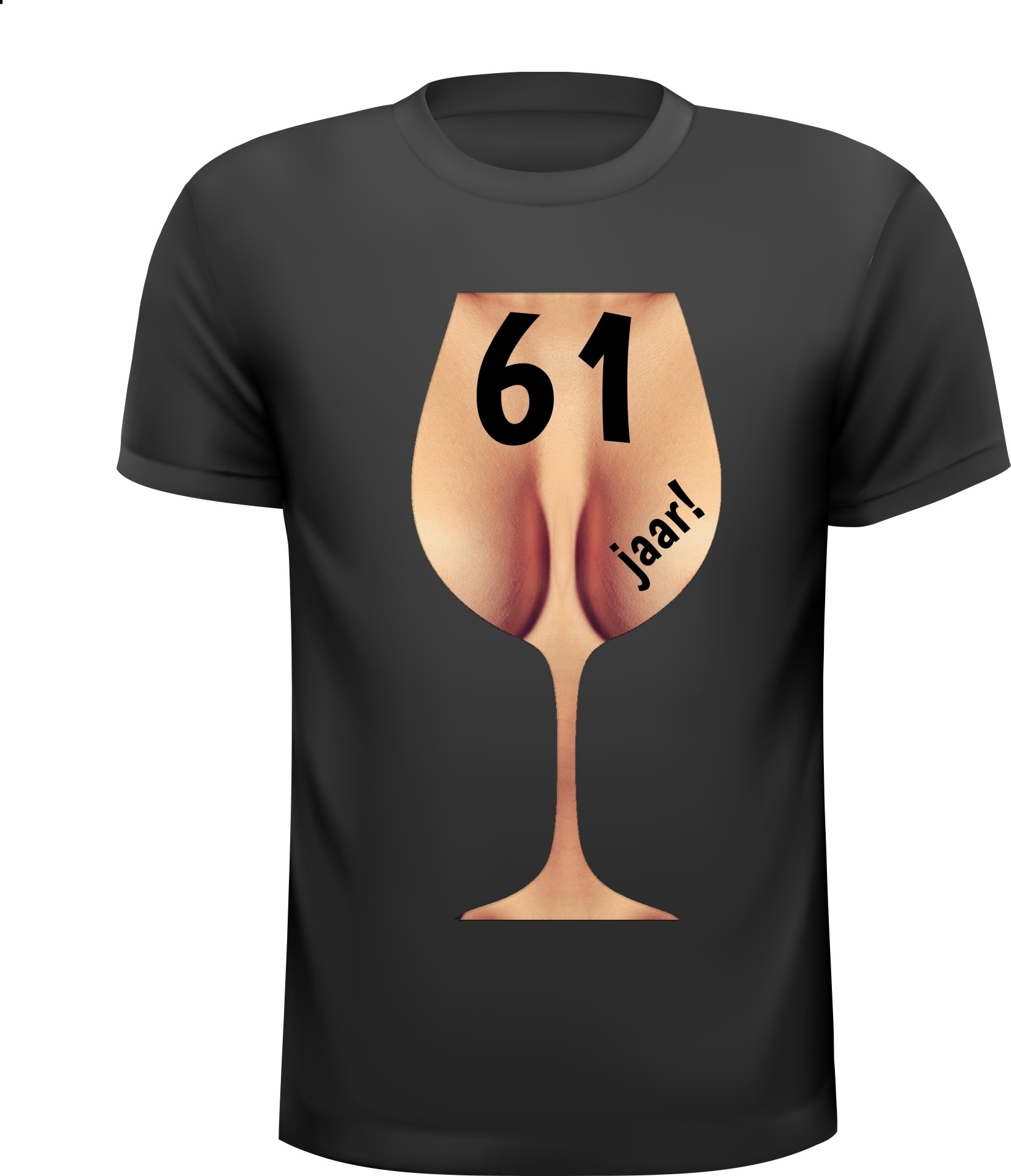 Stout en ondeugend verjaardagscadeau  t-shirt voor 61 jarige!