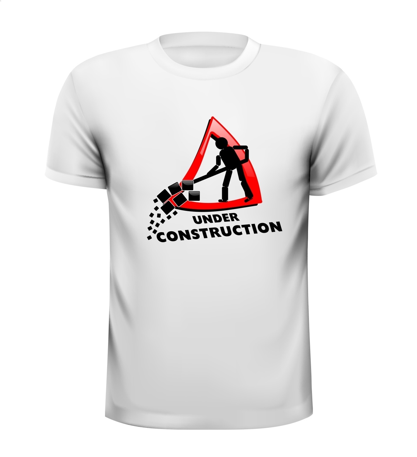 under construction in aanbouw t-shirt grappig