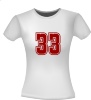 foto 2 cijfer 33 getal T-shirt leeftijd