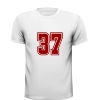 Cijfer 37 getallen T-shirt