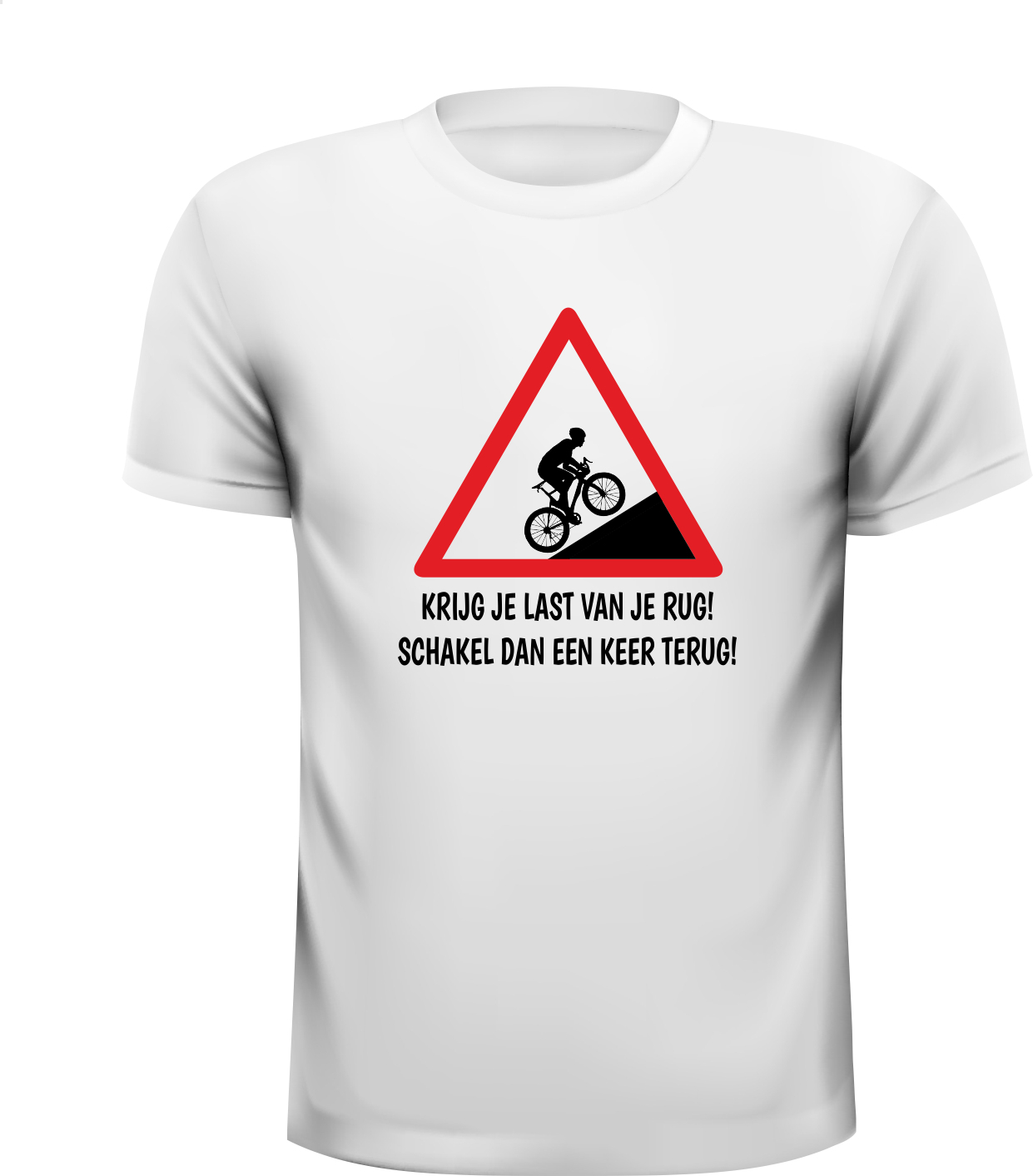 Grappig leuk fiets T-shirt humor