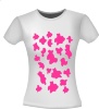 foto 2 Koeienprint shirt in neon roze opdruk