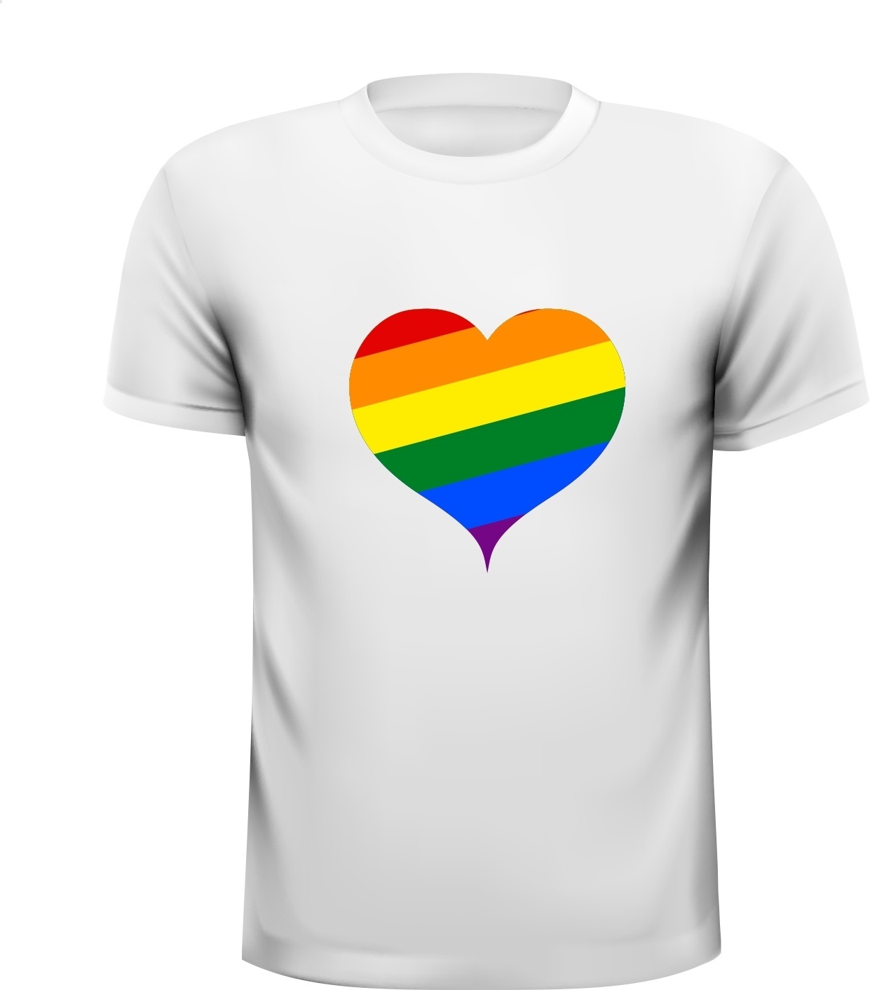 LGBT hart shirt Lesbisch Gay Homoseksualiteit Regenboog t-shirt