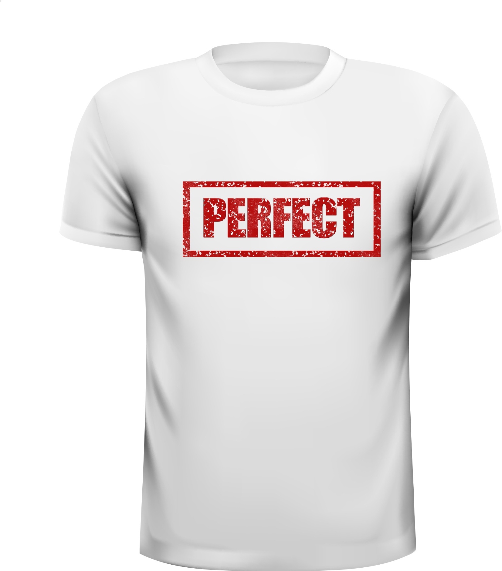 Perfect t-shirt vintage robijnrood