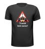 S wereld beste coureur shirt raceauto gevarendriehoek