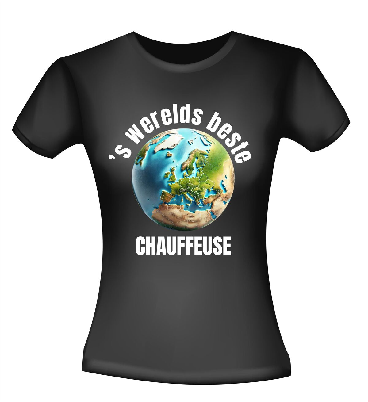 ’S werelds beste chauffeuse shirt snel auto racen