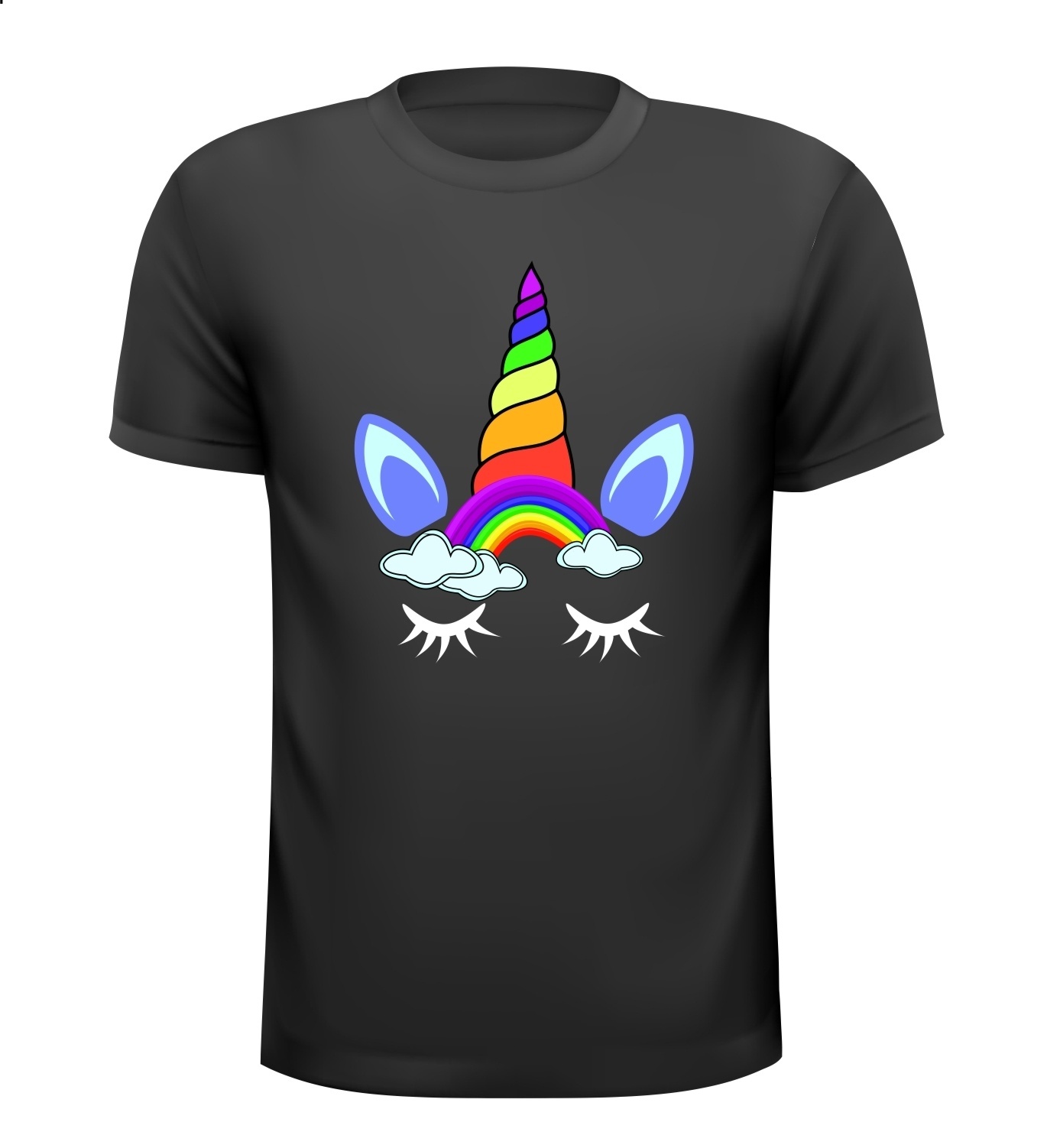 unicorn shirt eenhoorn regenboog vrolijk