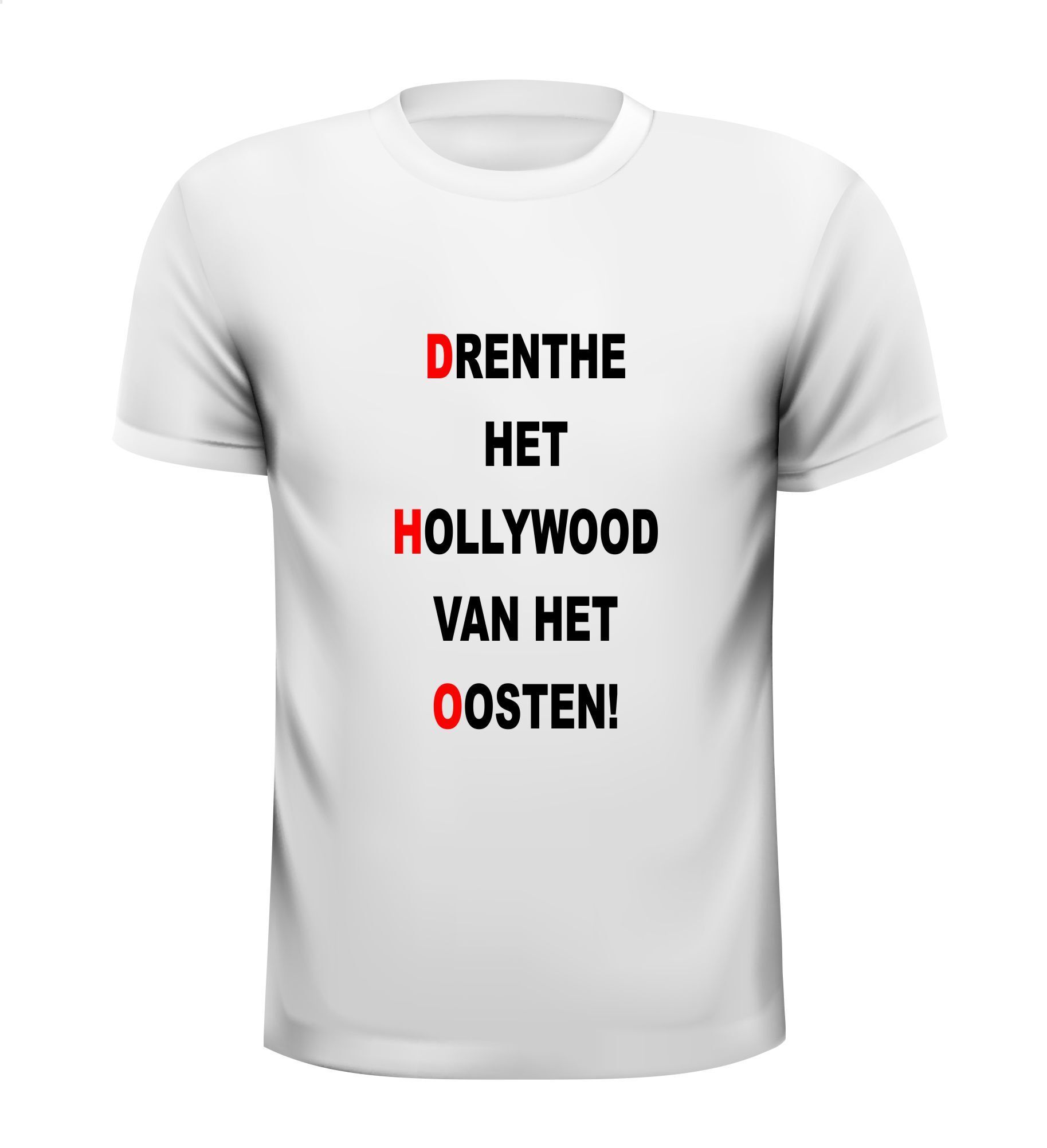 Drenthe het Hollywood van het oosten grappig T-shirt