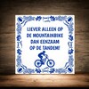 foto 2 Grappige en origineel spreuken tegeltje voor een mountainbiker MTB