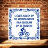 foto 3 Grappige en origineel spreuken tegeltje voor een mountainbiker MTB