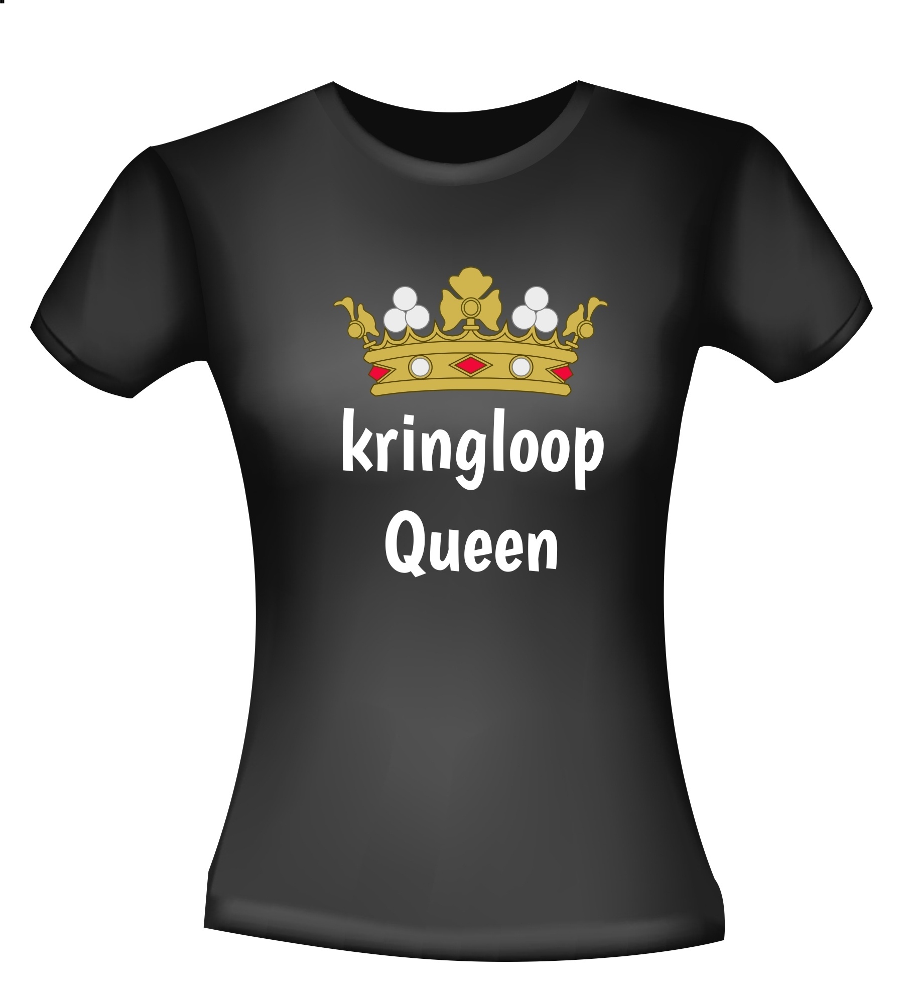 kringloop queen grappig T-shirt rommelmarkt markten 
