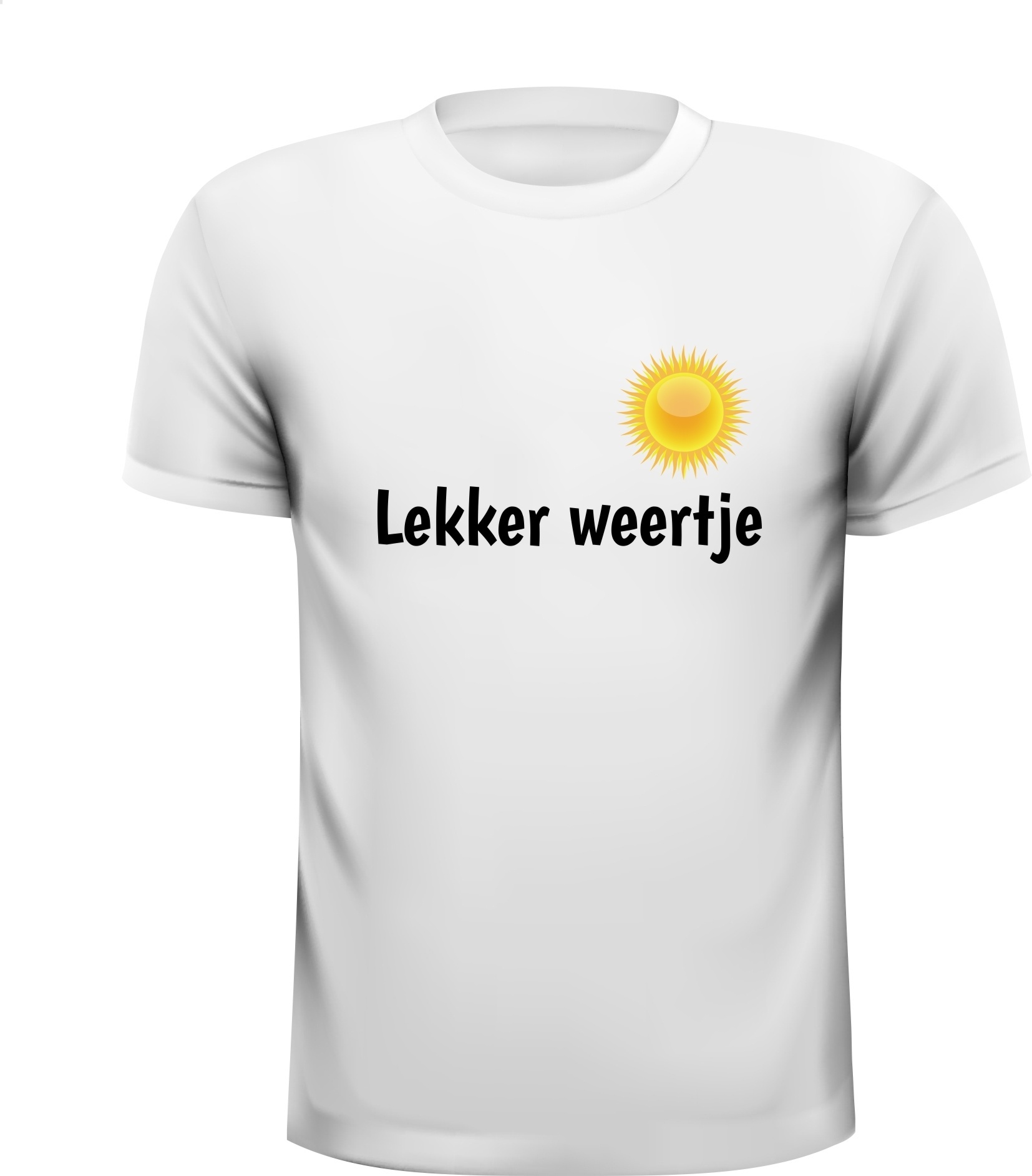 lekker weertje zonneschijn zomers T-shirt