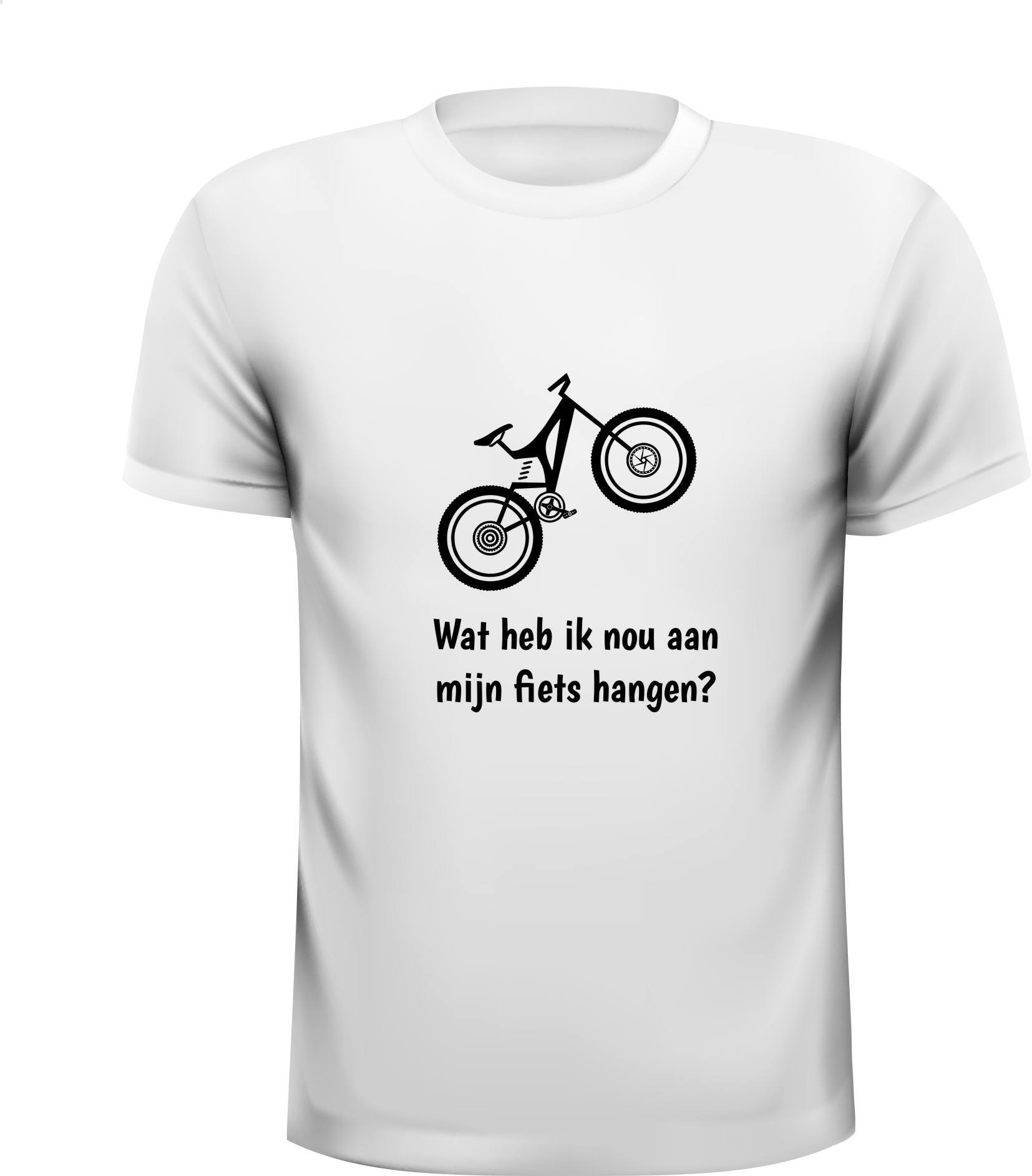 wat heb ik nou aan mijn fiets hangen T-shirt mtb leuk