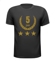 5 jaar jubileum glitter goud shirt 5 jaar jubileum glitter goud shirt
