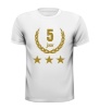 foto 3 5 jaar jubileum glitter goud shirt