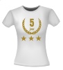 foto 4 5 jaar jubileum glitter goud shirt