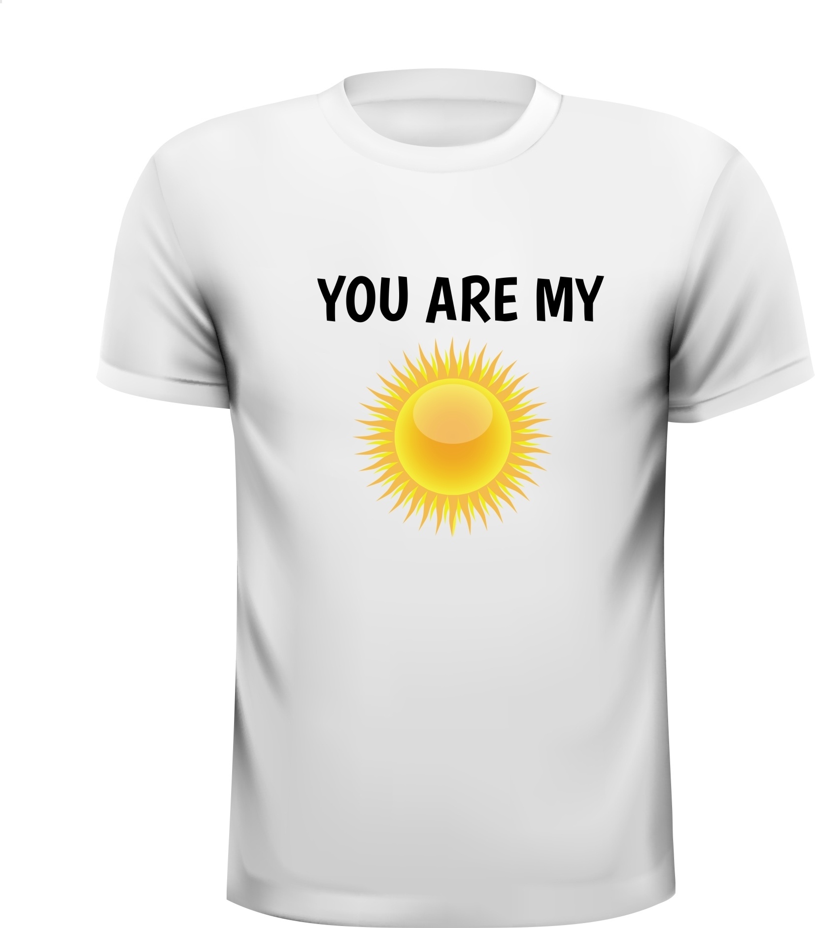 You are my sunshine T-shirt vrolijk zonnetje liefde blij