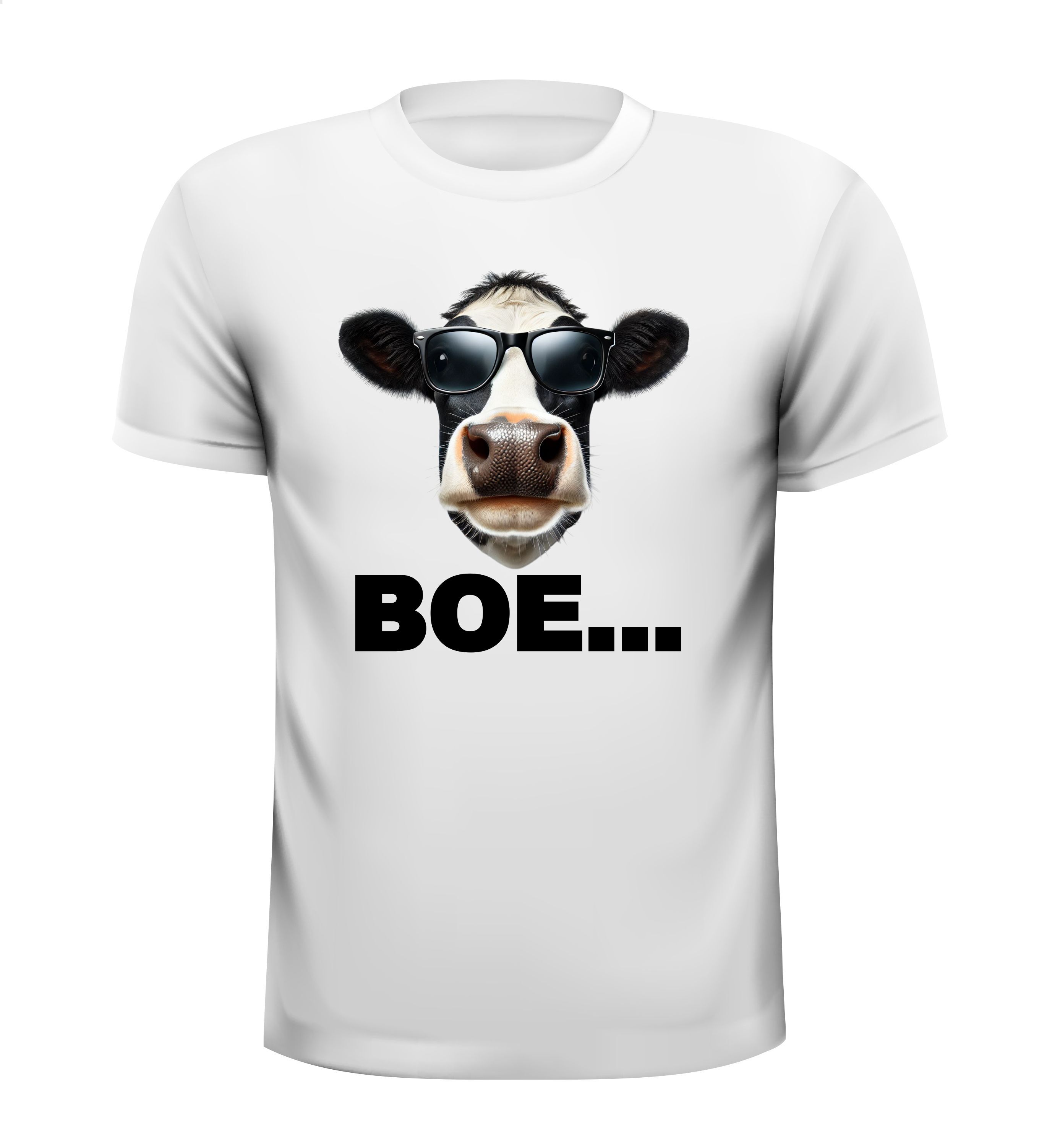 Boe koeien loeien koe T-shirt grappig rund stier