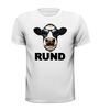 Rund T-shirt koe grappig gek maf scheldwoord