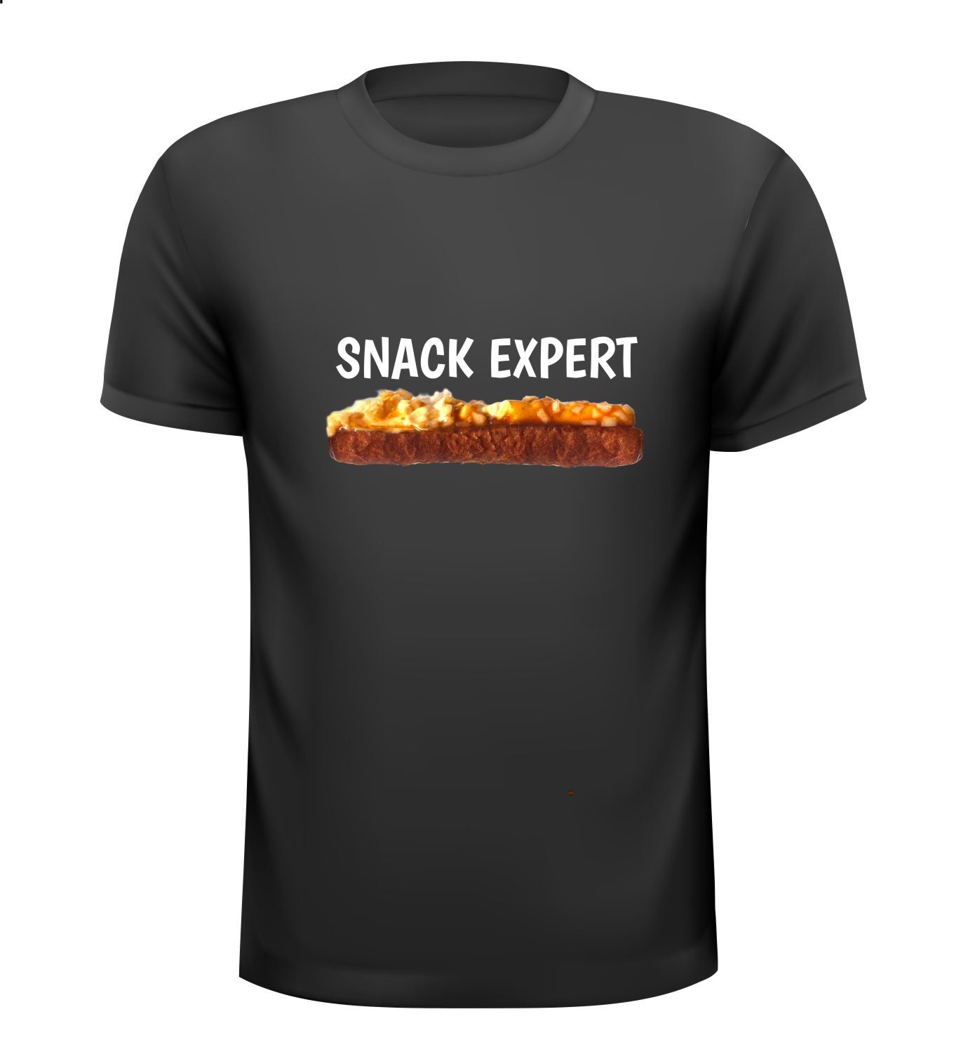 snack expert frikandel T-shirt grappig leuk fastfood