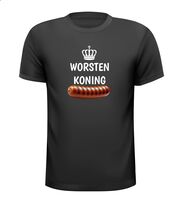 Worsten koning grappig T-shirt eten worst Worsten koning grappig T-shirt eten worst