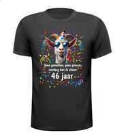 46 jaar vrolijk verjaardag shirt met feestelijke print 46 jaar vrolijk verjaardag shirt met feestelijke print