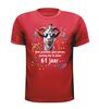 foto 7 61 verjaardag shirt met full colour print en leuke tekst