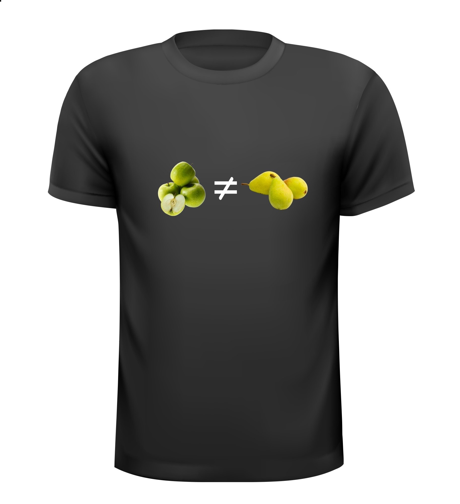 appels met peren vergelijken T-shirt spreekwoord