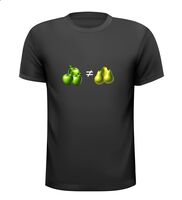 Appels met peren vergelijken T-shirt spreekwoord Appels met peren vergelijken T-shirt spreekwoord