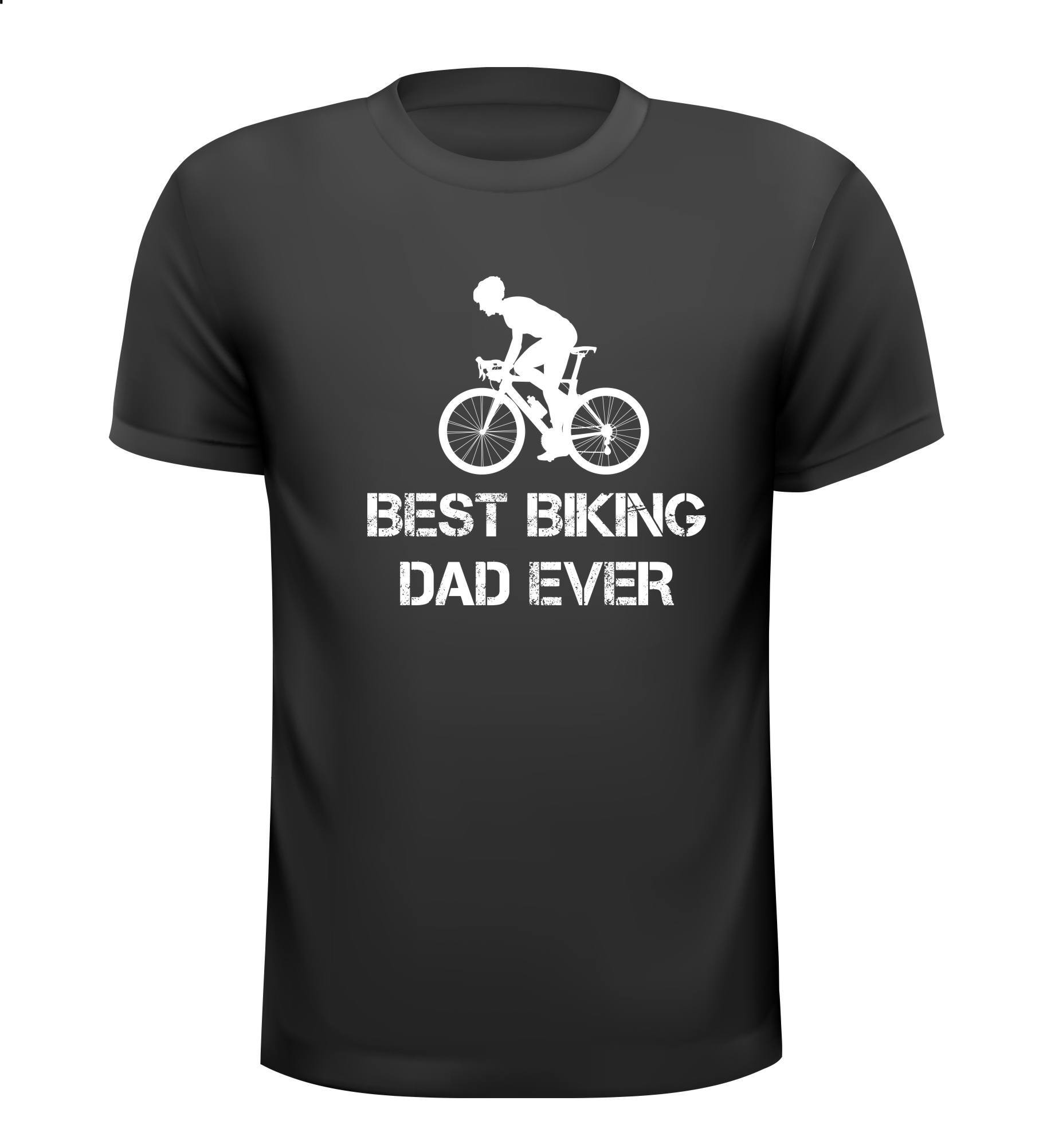 Best biking dad ever wielrenner cycling shirt vaderdag