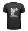 Born to ride crossmotor motorfiets T-shirt