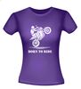 foto 4 Born to ride crossmotor motorfiets T-shirt