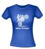 foto 6 Born to ride crossmotor motorfiets T-shirt