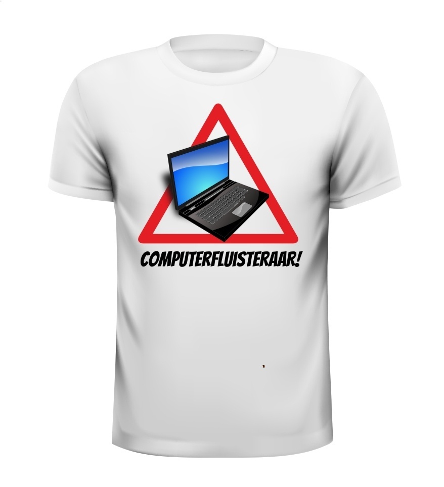 computerfluisteraar ICT T-shirt grappig computers nerd