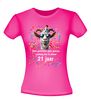 foto 12 Feestelijk verjaardag shirt 21 jaar full colour met print van een geit