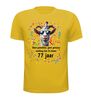 foto 15 Feestelijk verjaardag shirt vrolijk en kleurrijk 77 jaar print met ballonnen en geit