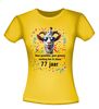 foto 16 Feestelijk verjaardag shirt vrolijk en kleurrijk 77 jaar print met ballonnen en geit